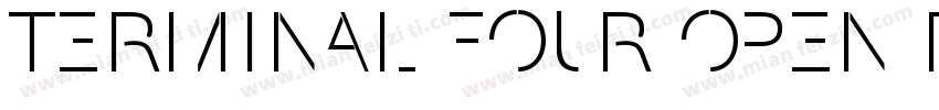 terminal four open regular字体转换